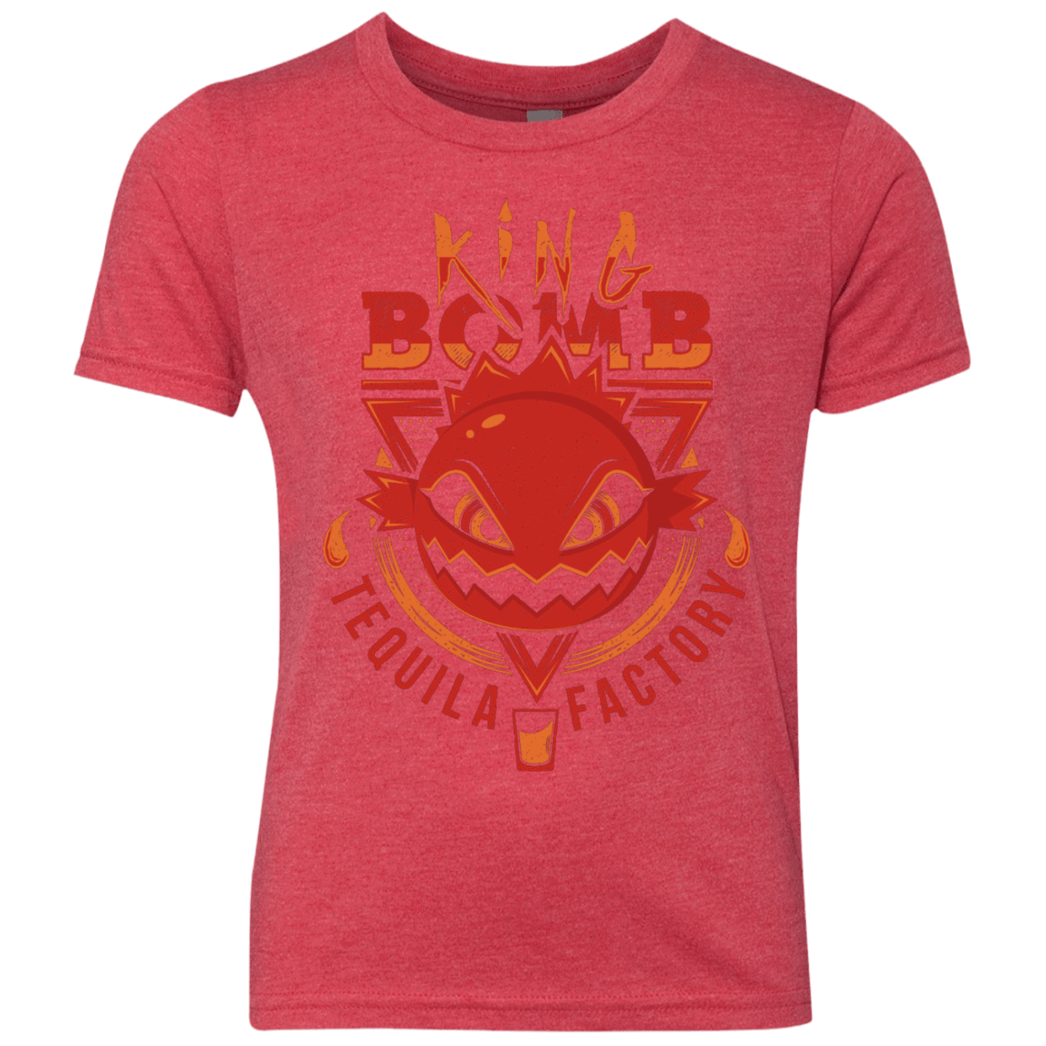 T-Shirts Vintage Red / YXS King Bomb Tequila Youth Triblend T-Shirt