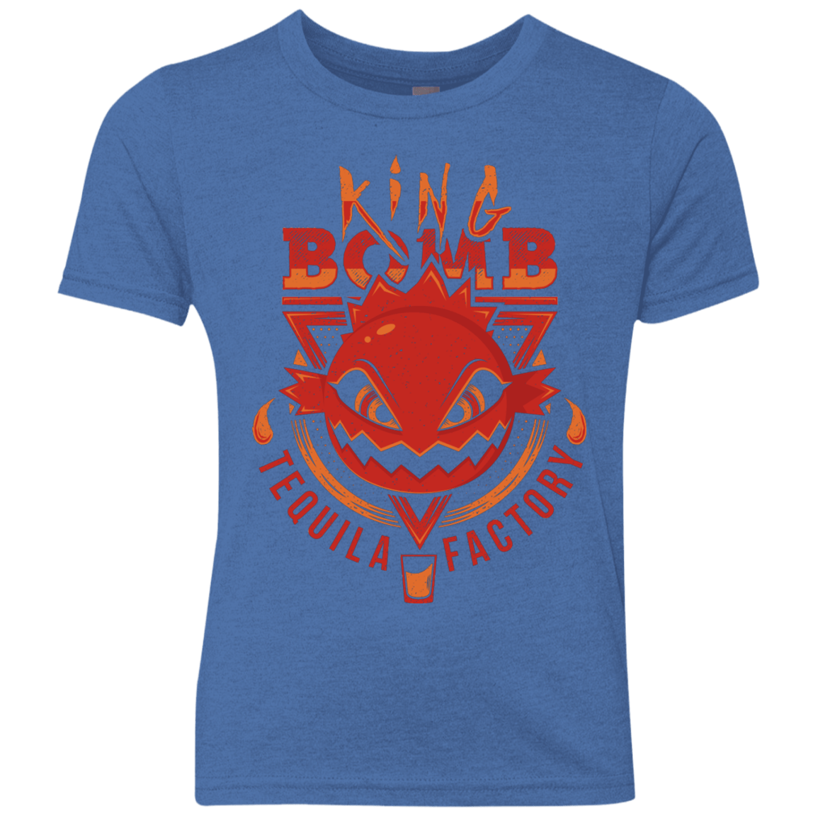 T-Shirts Vintage Royal / YXS King Bomb Tequila Youth Triblend T-Shirt
