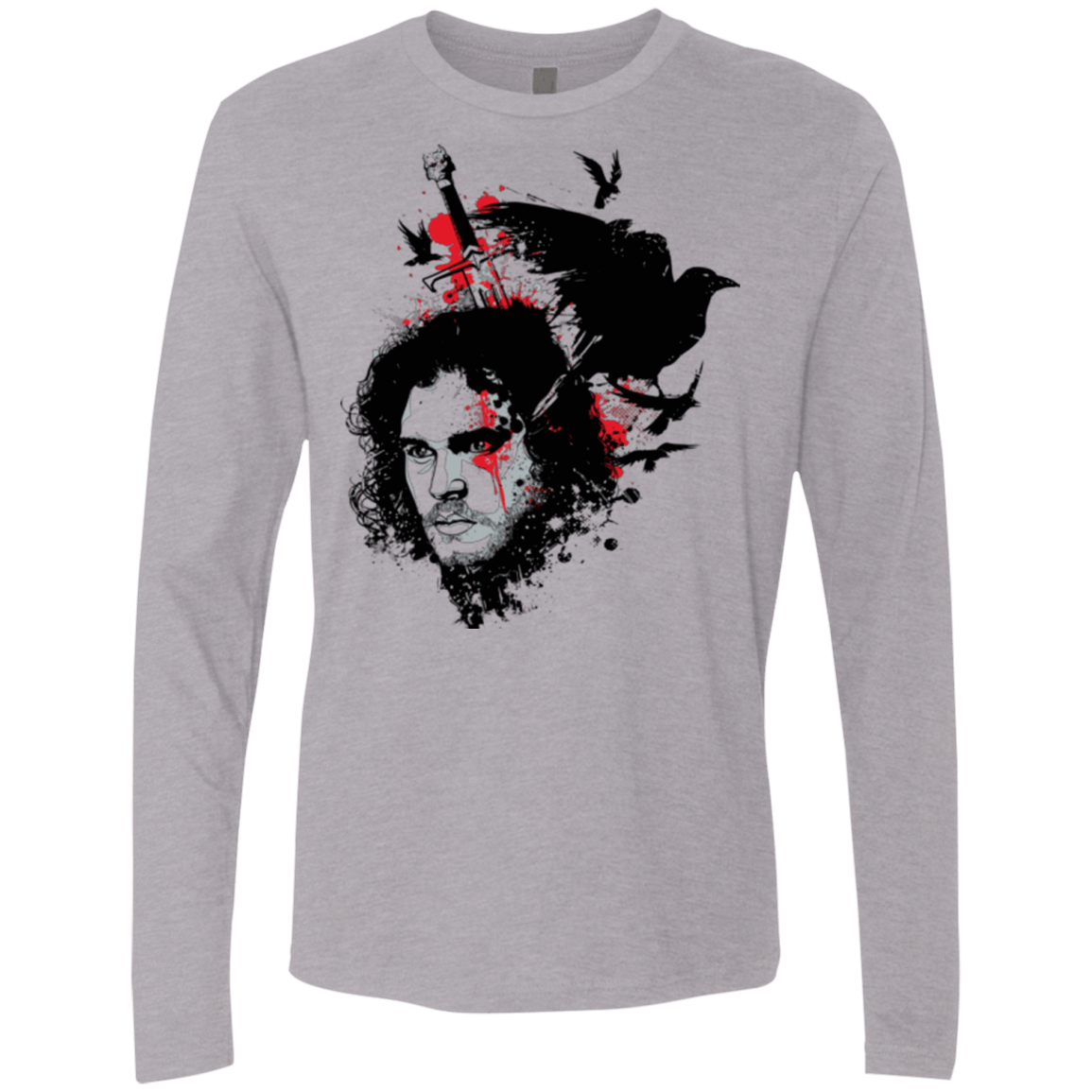 T-Shirts Heather Grey / Small KING IN THE NORTH Men's Premium Long Sleeve