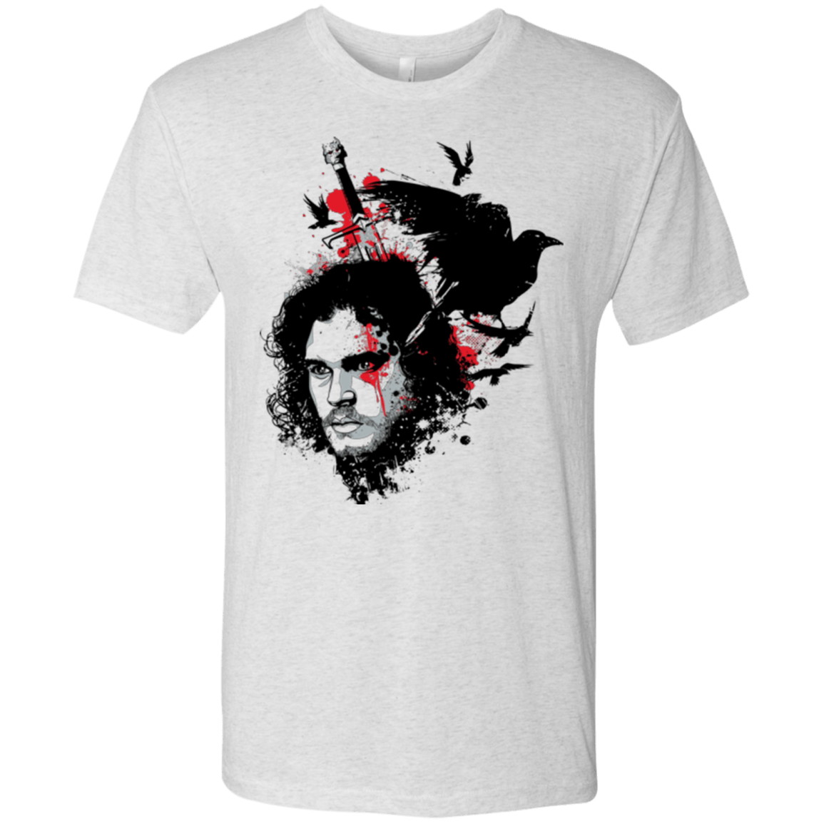 T-Shirts Heather White / Small KING IN THE NORTH Men's Triblend T-Shirt