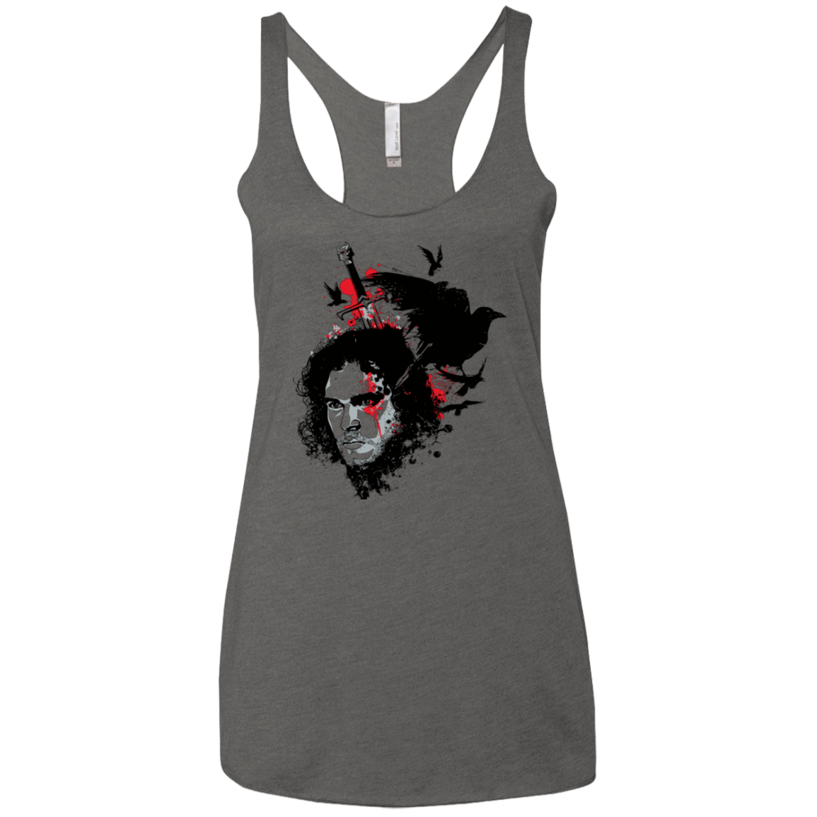 T-Shirts Premium Heather / X-Small KING IN THE NORTH Women's Triblend Racerback Tank