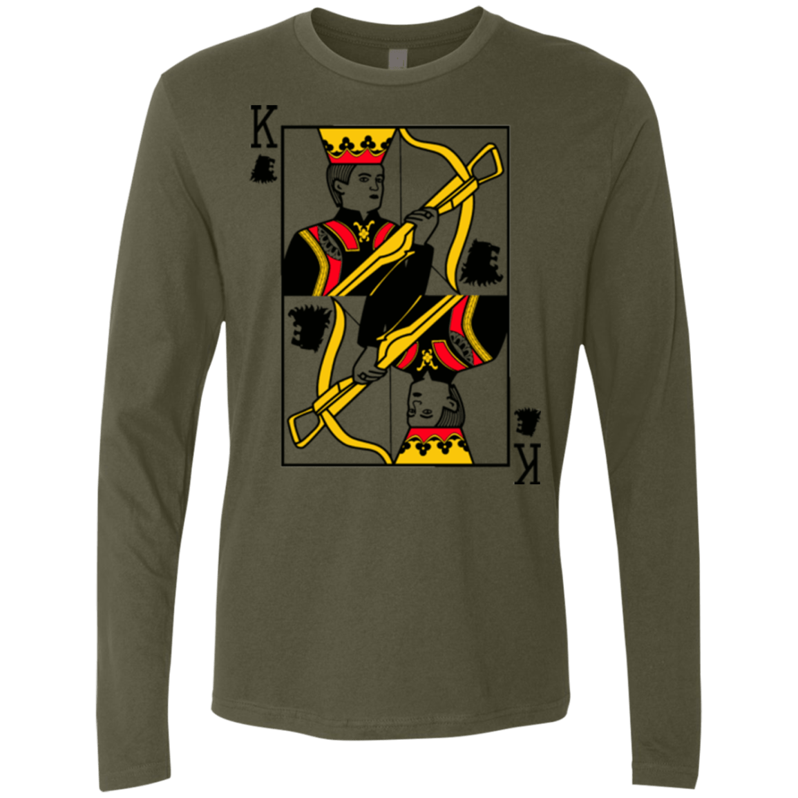 T-Shirts Military Green / Small King Joffrey Men's Premium Long Sleeve