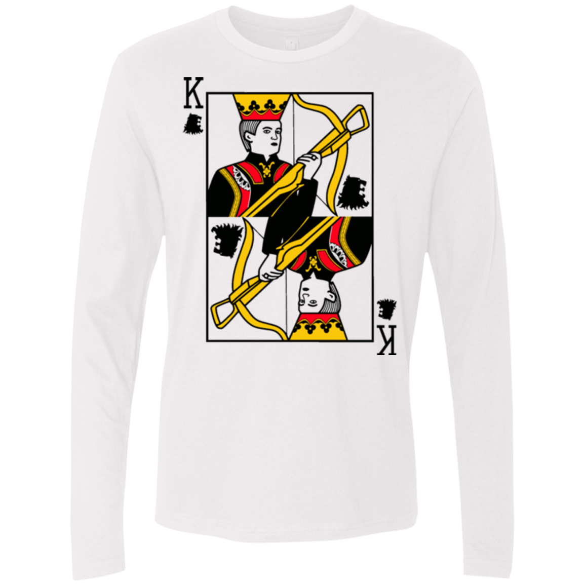 T-Shirts White / Small King Joffrey Men's Premium Long Sleeve