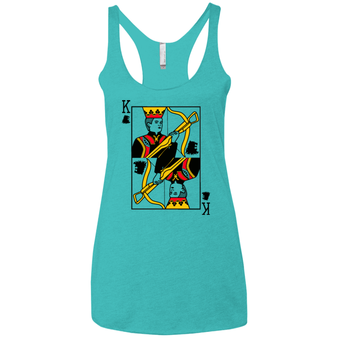 T-Shirts Tahiti Blue / X-Small King Joffrey Women's Triblend Racerback Tank