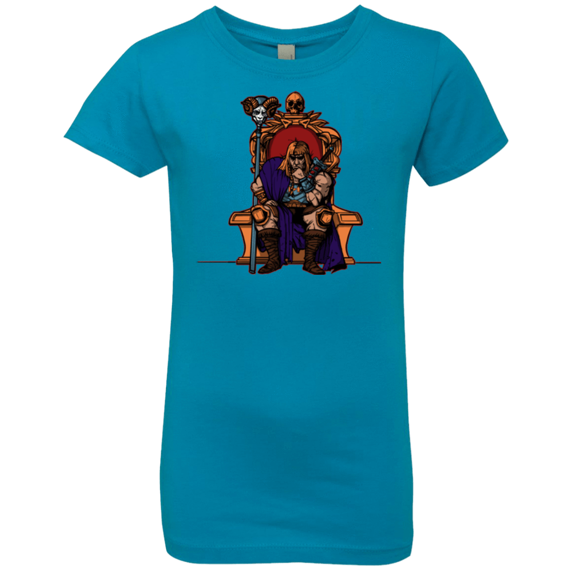 T-Shirts Turquoise / YXS King Of Eternia Girls Premium T-Shirt