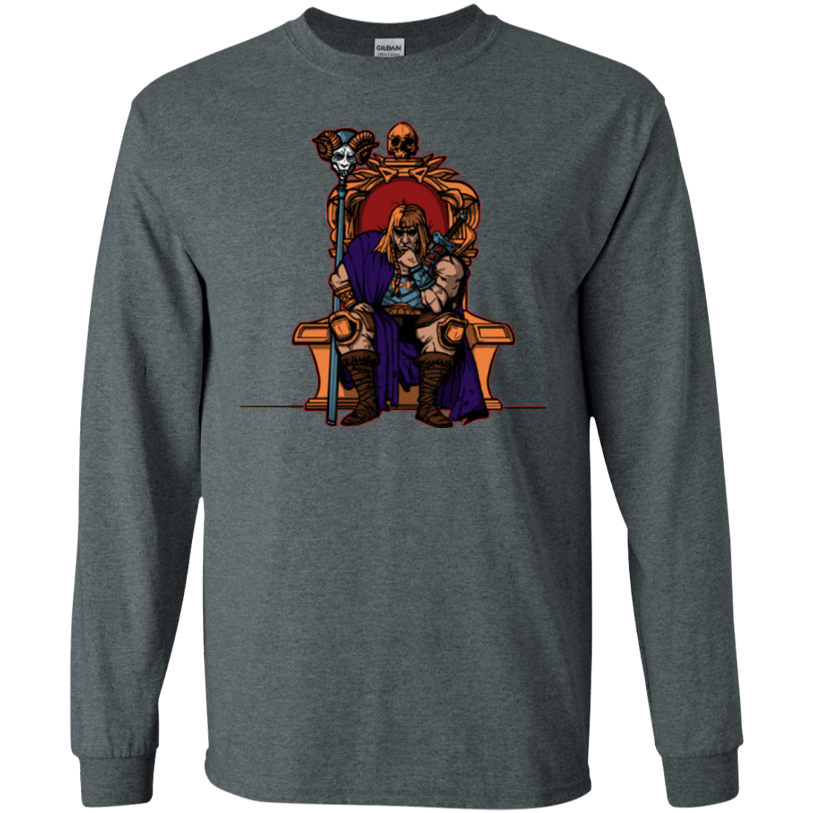 T-Shirts Dark Heather / S King Of Eternia Men's Long Sleeve T-Shirt