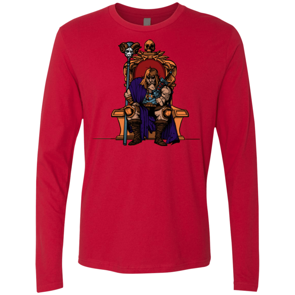 T-Shirts Red / S King Of Eternia Men's Premium Long Sleeve