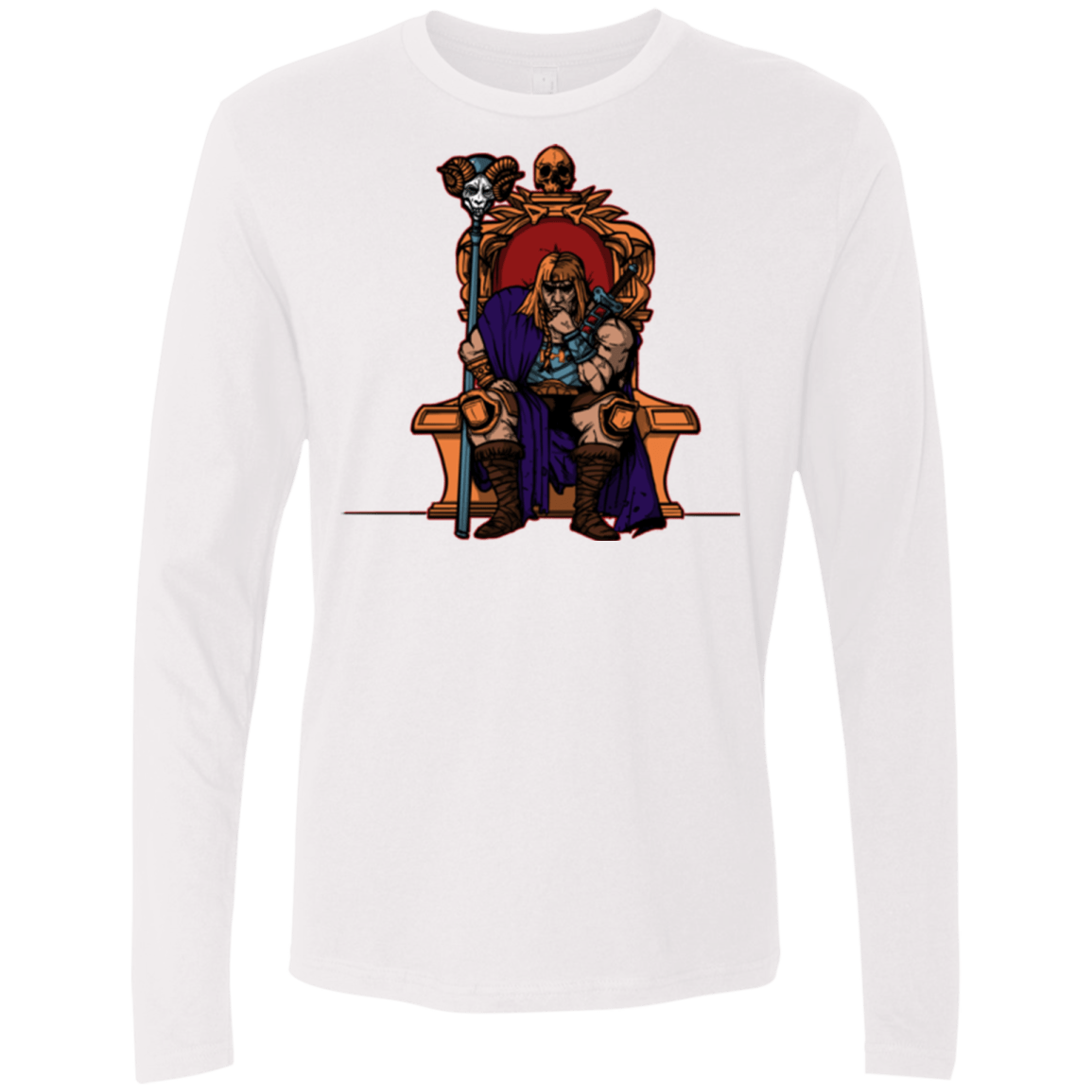 T-Shirts White / S King Of Eternia Men's Premium Long Sleeve