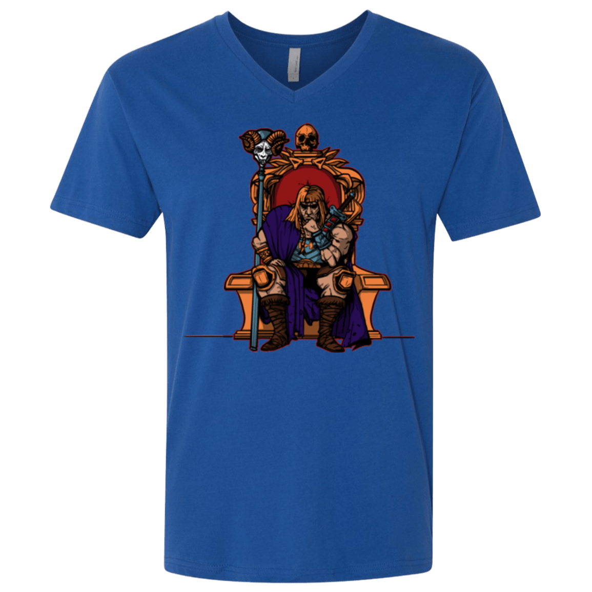 T-Shirts Royal / X-Small King Of Eternia Men's Premium V-Neck