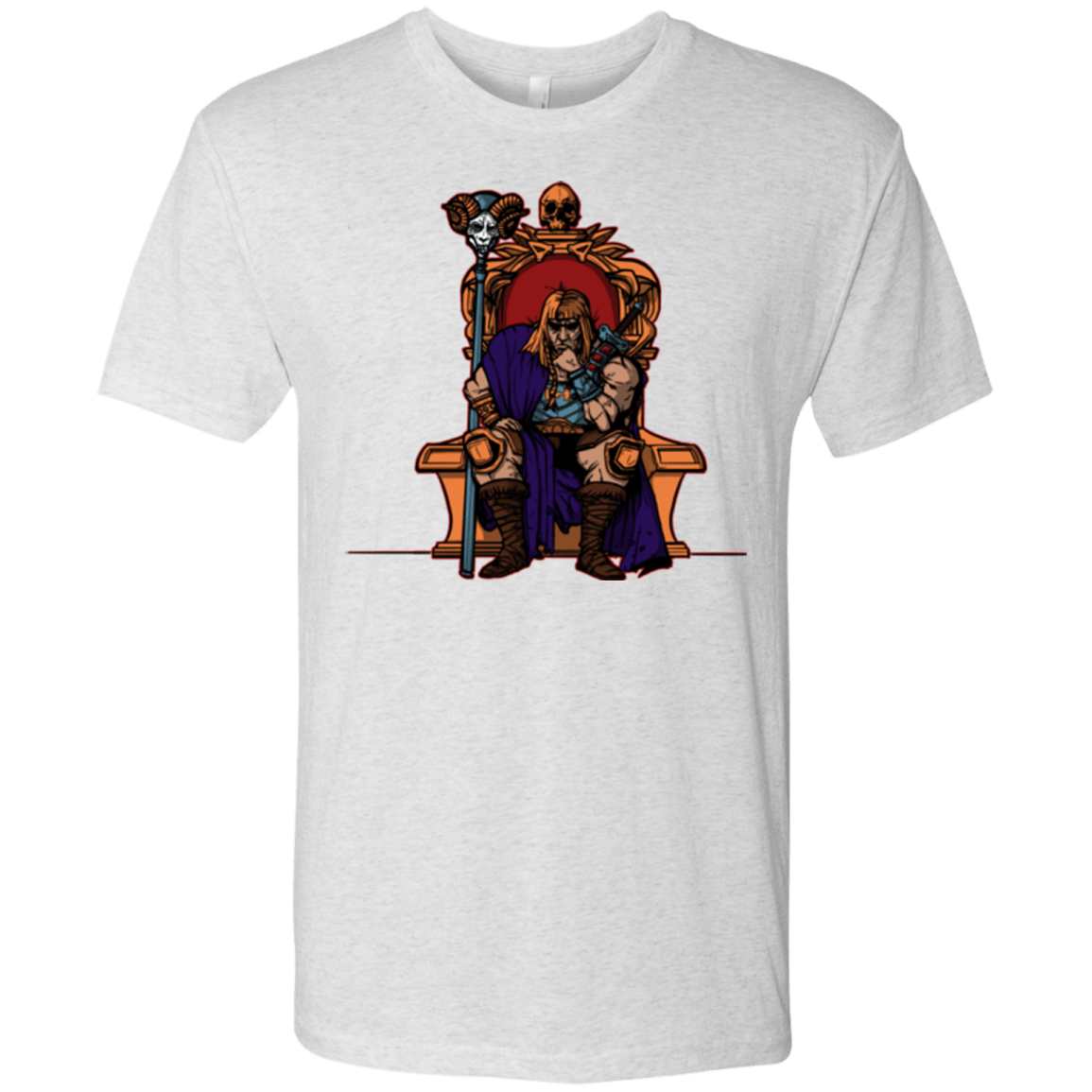 T-Shirts Heather White / S King Of Eternia Men's Triblend T-Shirt