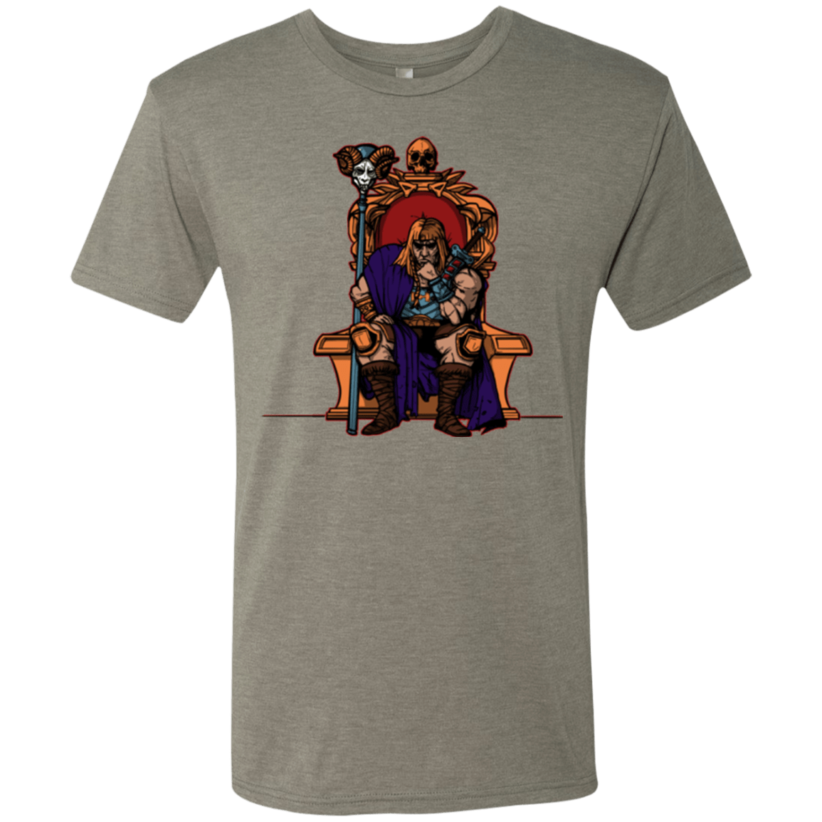 T-Shirts Venetian Grey / S King Of Eternia Men's Triblend T-Shirt