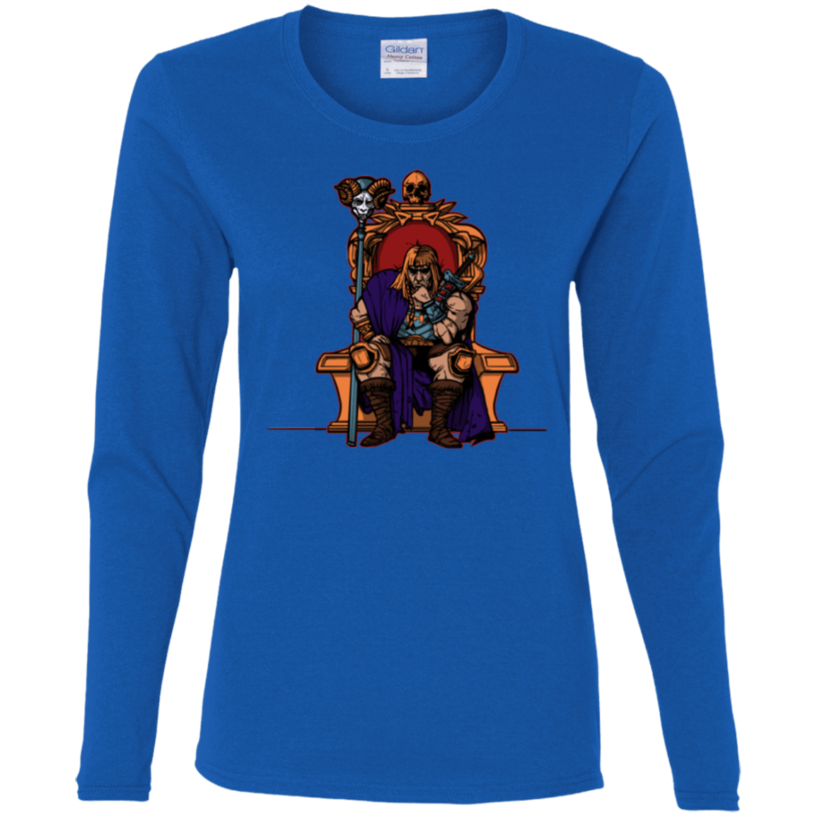 T-Shirts Royal / S King Of Eternia Women's Long Sleeve T-Shirt