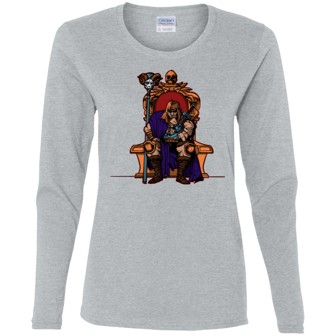 T-Shirts Sport Grey / S King Of Eternia Women's Long Sleeve T-Shirt