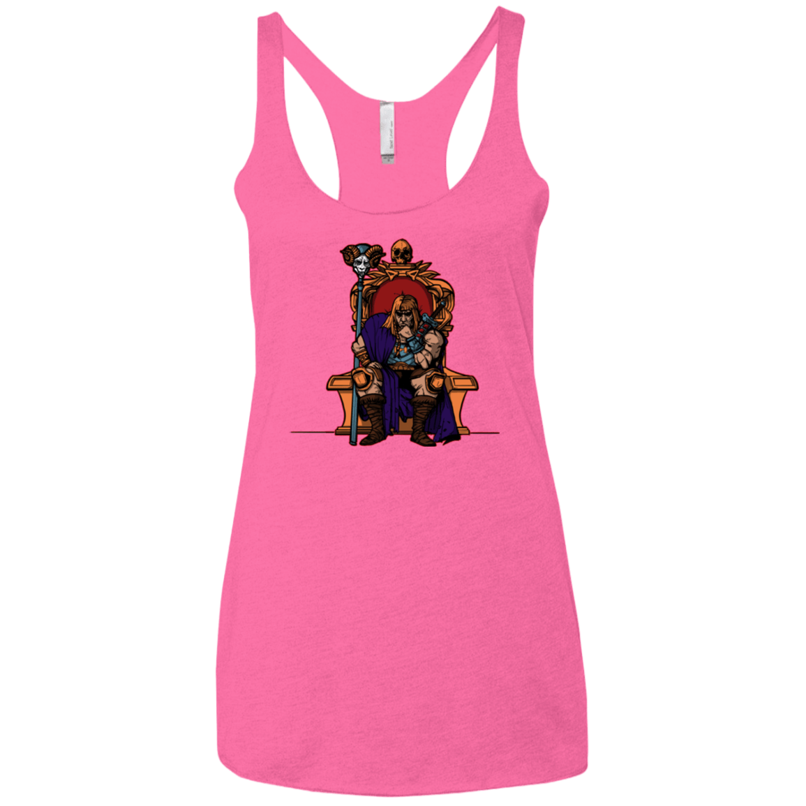 T-Shirts Vintage Pink / X-Small King Of Eternia Women's Triblend Racerback Tank