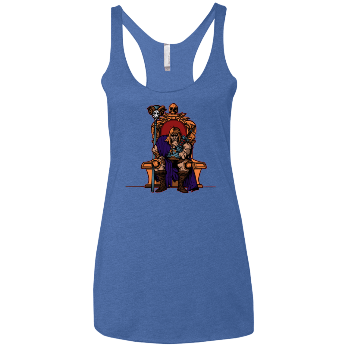 T-Shirts Vintage Royal / X-Small King Of Eternia Women's Triblend Racerback Tank
