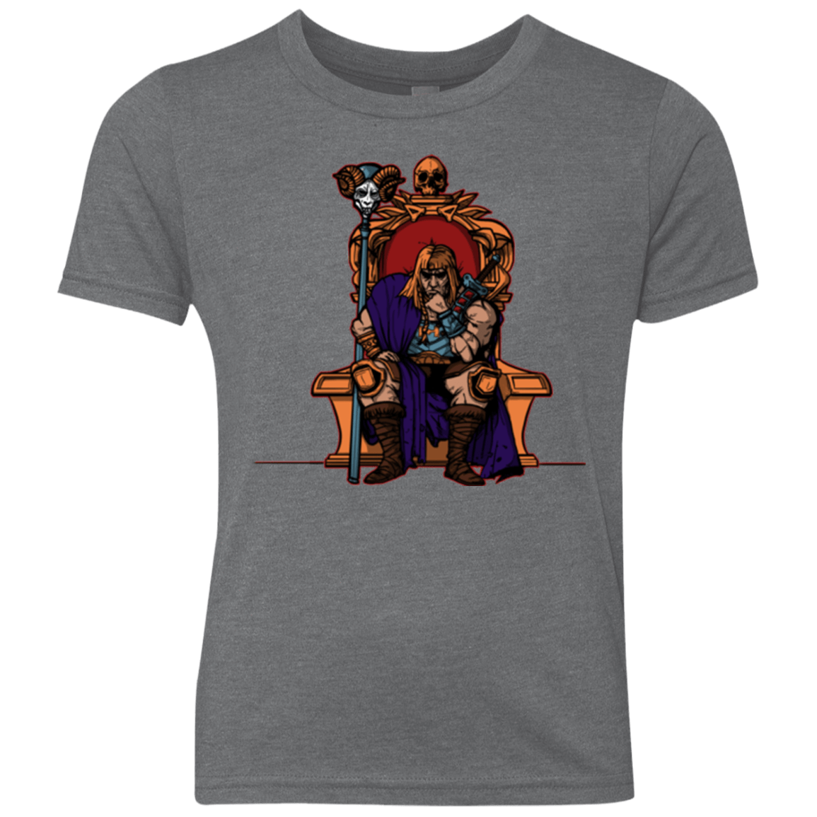 T-Shirts Premium Heather / YXS King Of Eternia Youth Triblend T-Shirt