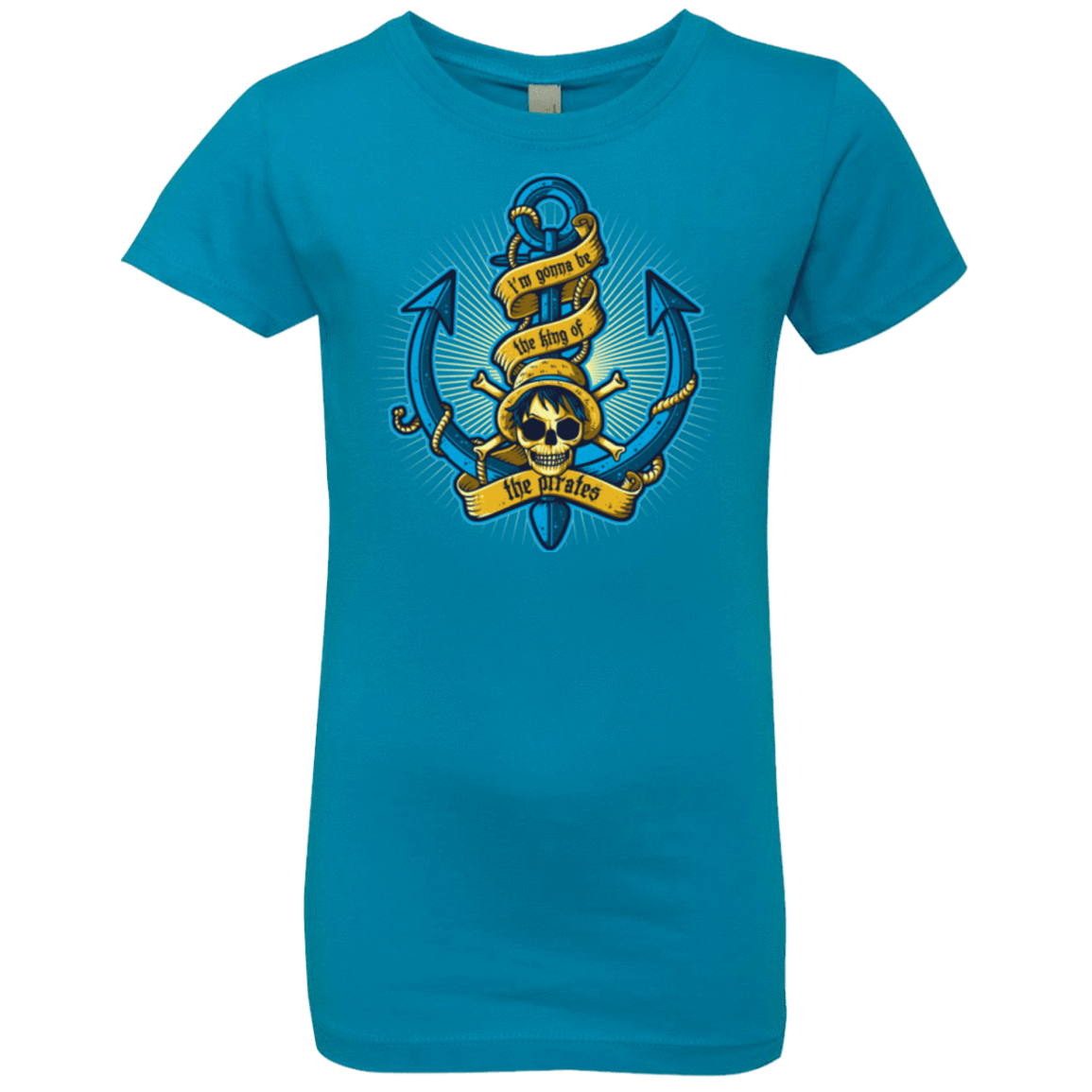 T-Shirts Turquoise / YXS KING OF PIRATES Girls Premium T-Shirt