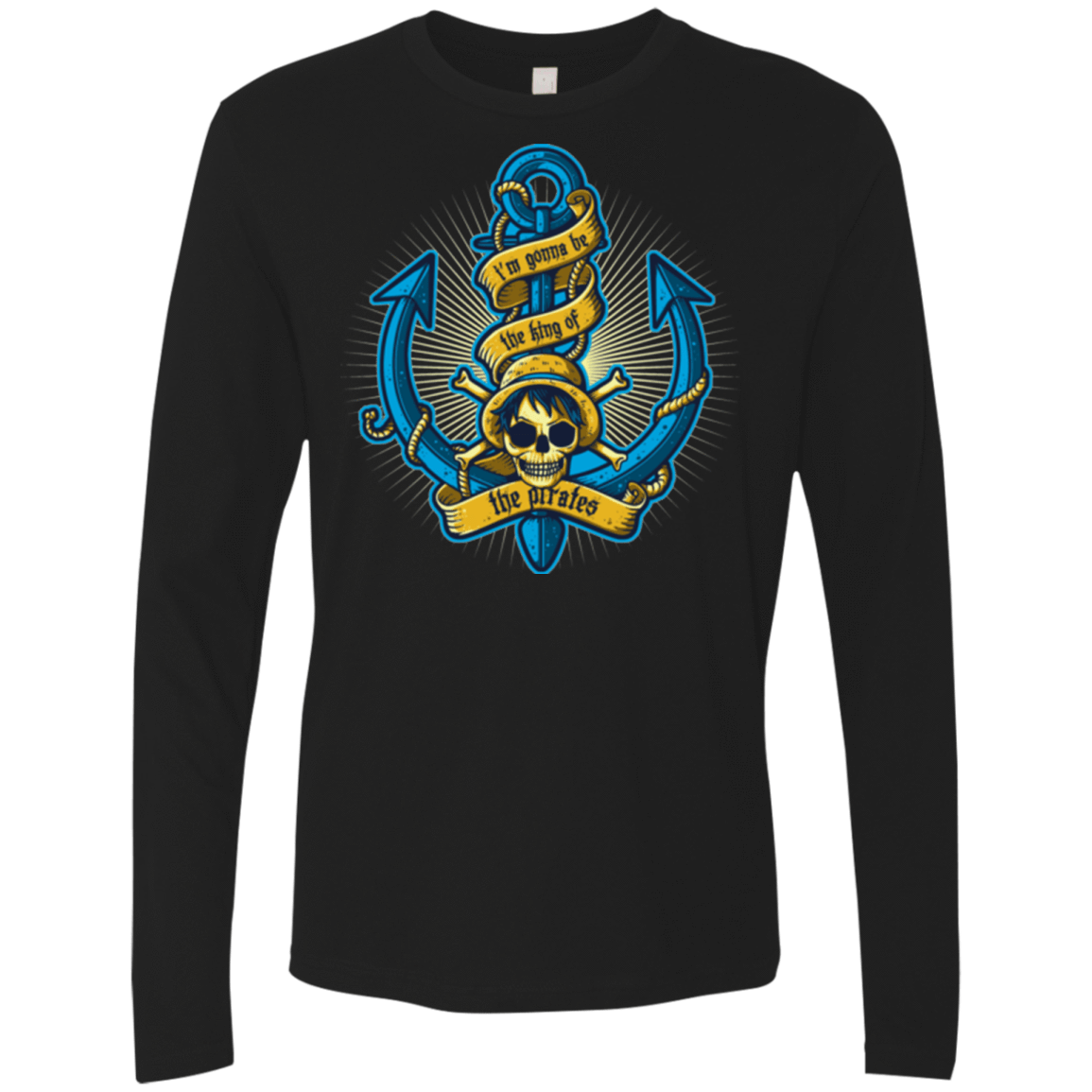 T-Shirts Black / Small KING OF PIRATES Men's Premium Long Sleeve