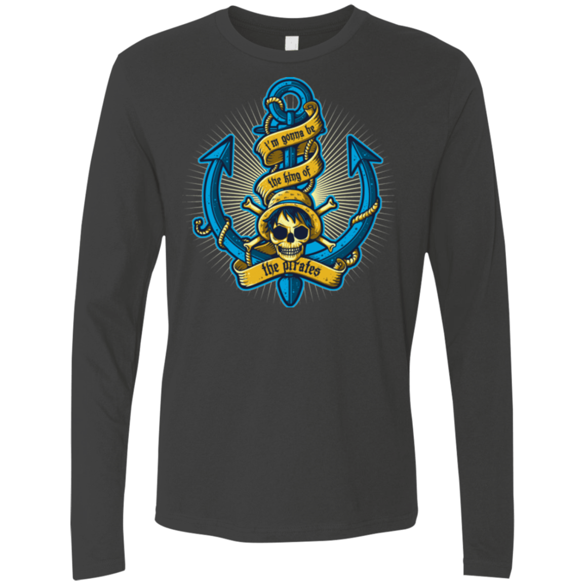 T-Shirts Heavy Metal / Small KING OF PIRATES Men's Premium Long Sleeve