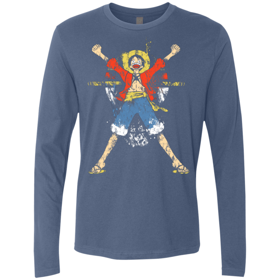 T-Shirts Indigo / Small King of Pirates Men's Premium Long Sleeve