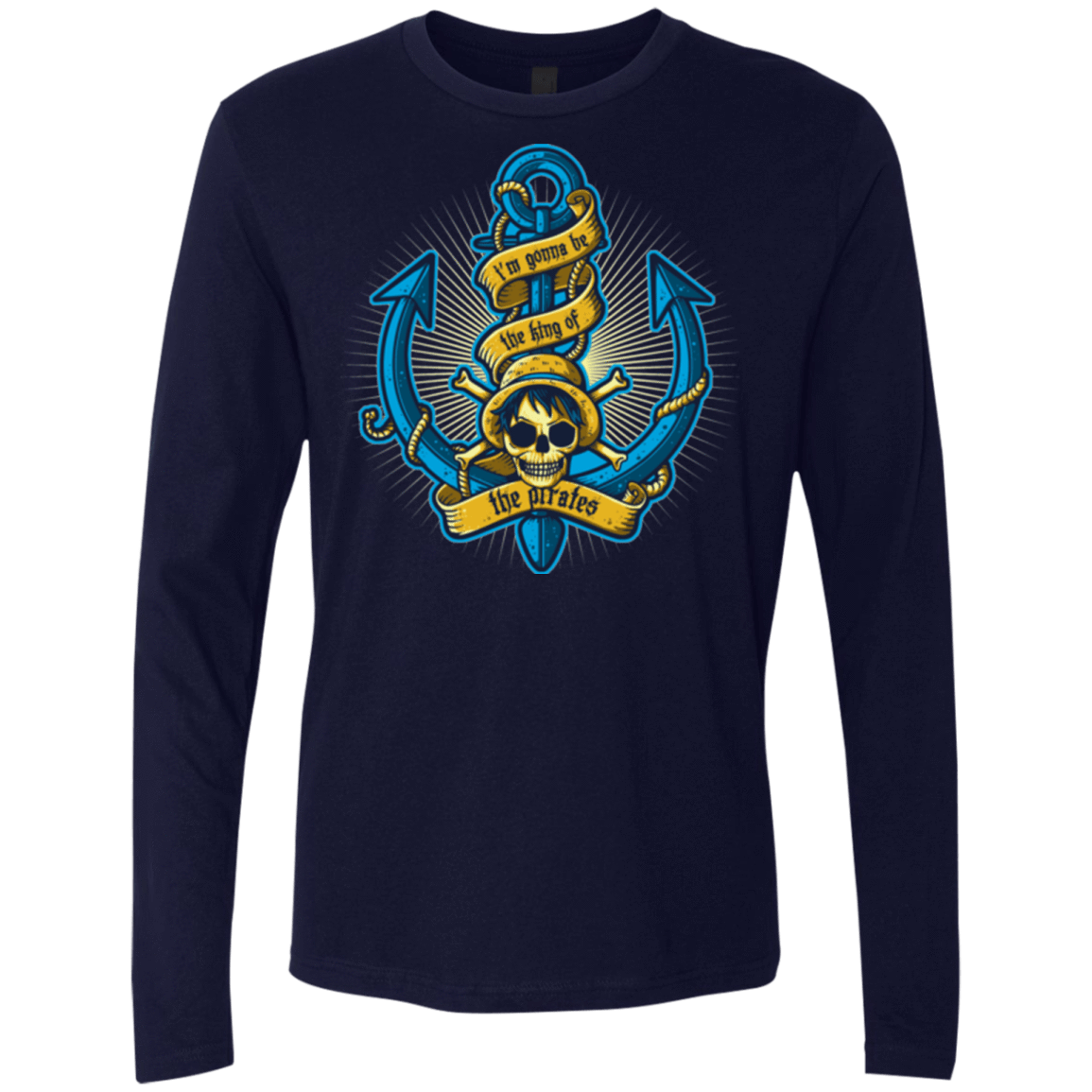 T-Shirts Midnight Navy / Small KING OF PIRATES Men's Premium Long Sleeve