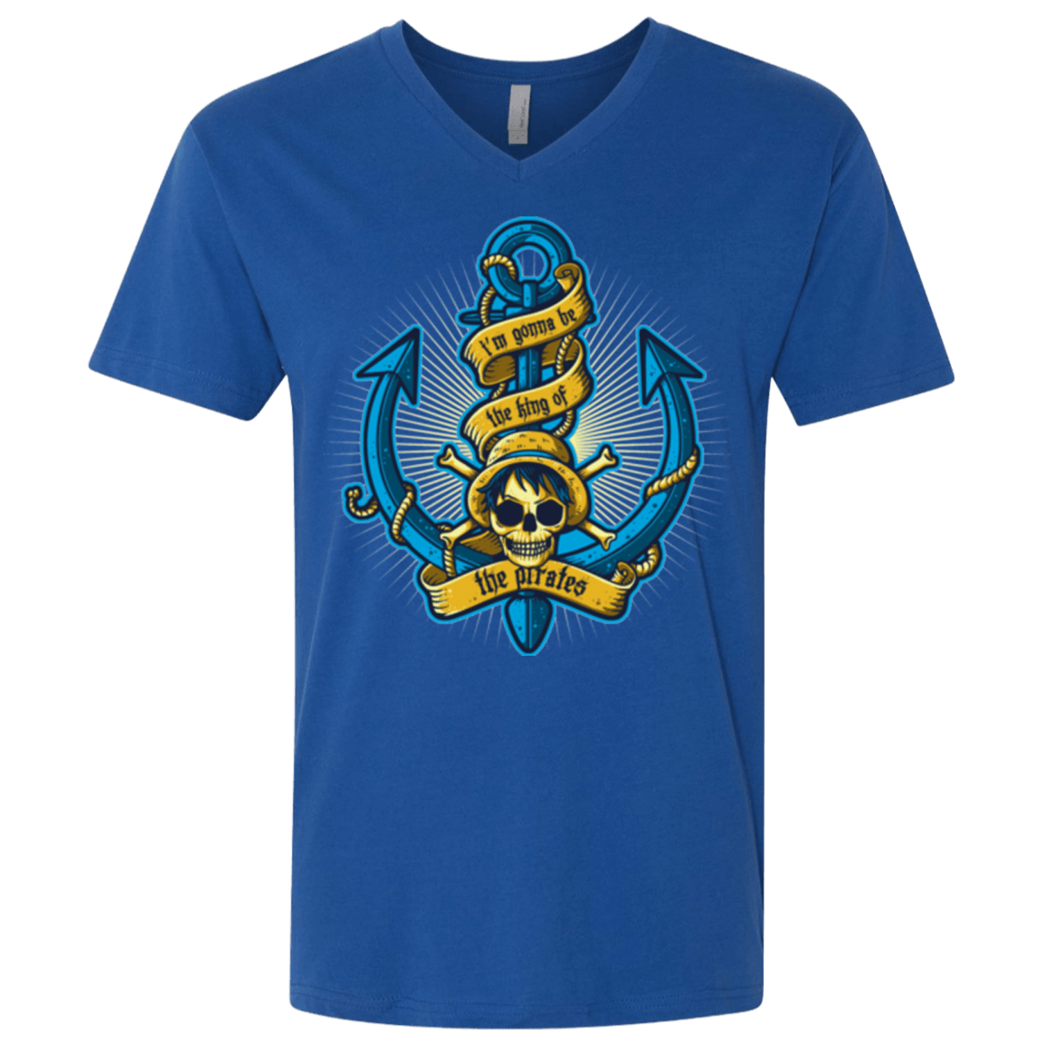 T-Shirts Royal / X-Small KING OF PIRATES Men's Premium V-Neck