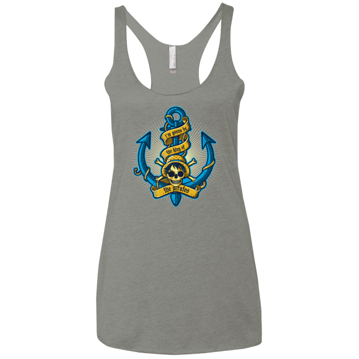 T-Shirts Venetian Grey / X-Small KING OF PIRATES Women's Triblend Racerback Tank