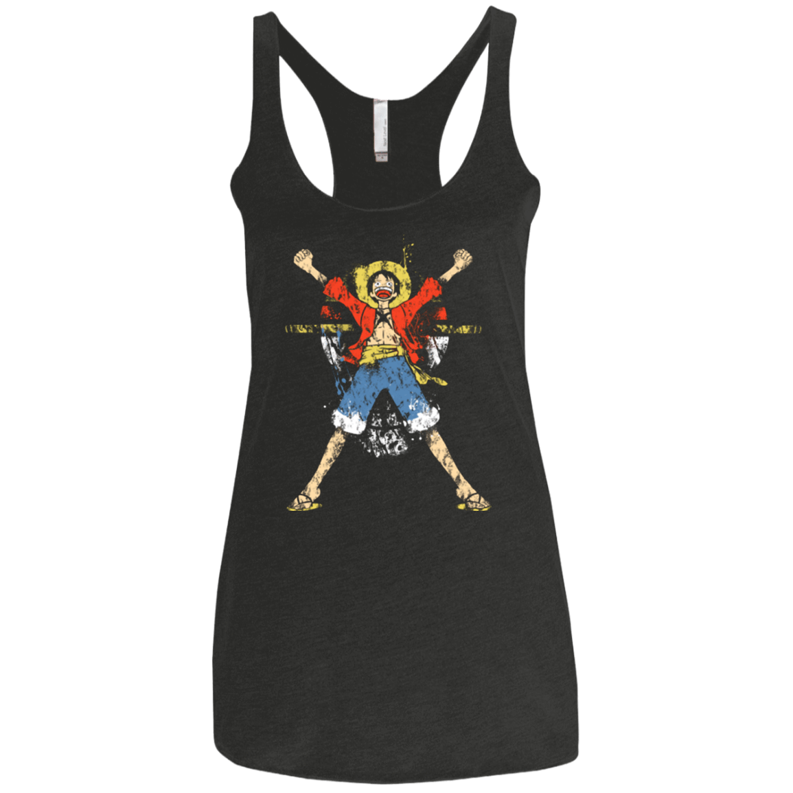 T-Shirts Vintage Black / X-Small King of Pirates Women's Triblend Racerback Tank