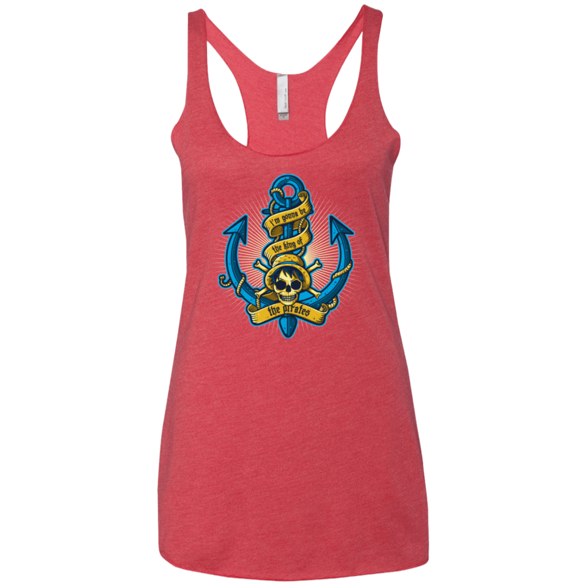 T-Shirts Vintage Red / X-Small KING OF PIRATES Women's Triblend Racerback Tank