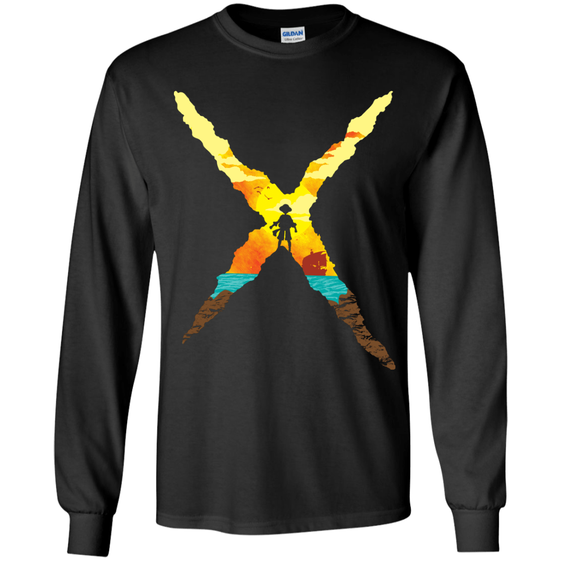 T-Shirts Black / YS King Of Pirates Youth Long Sleeve T-Shirt