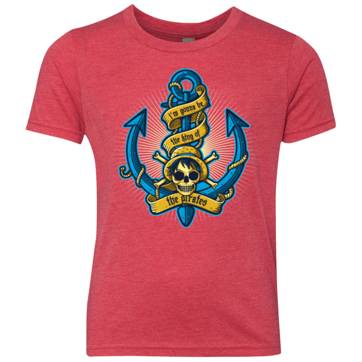 T-Shirts Vintage Red / YXS KING OF PIRATES Youth Triblend T-Shirt