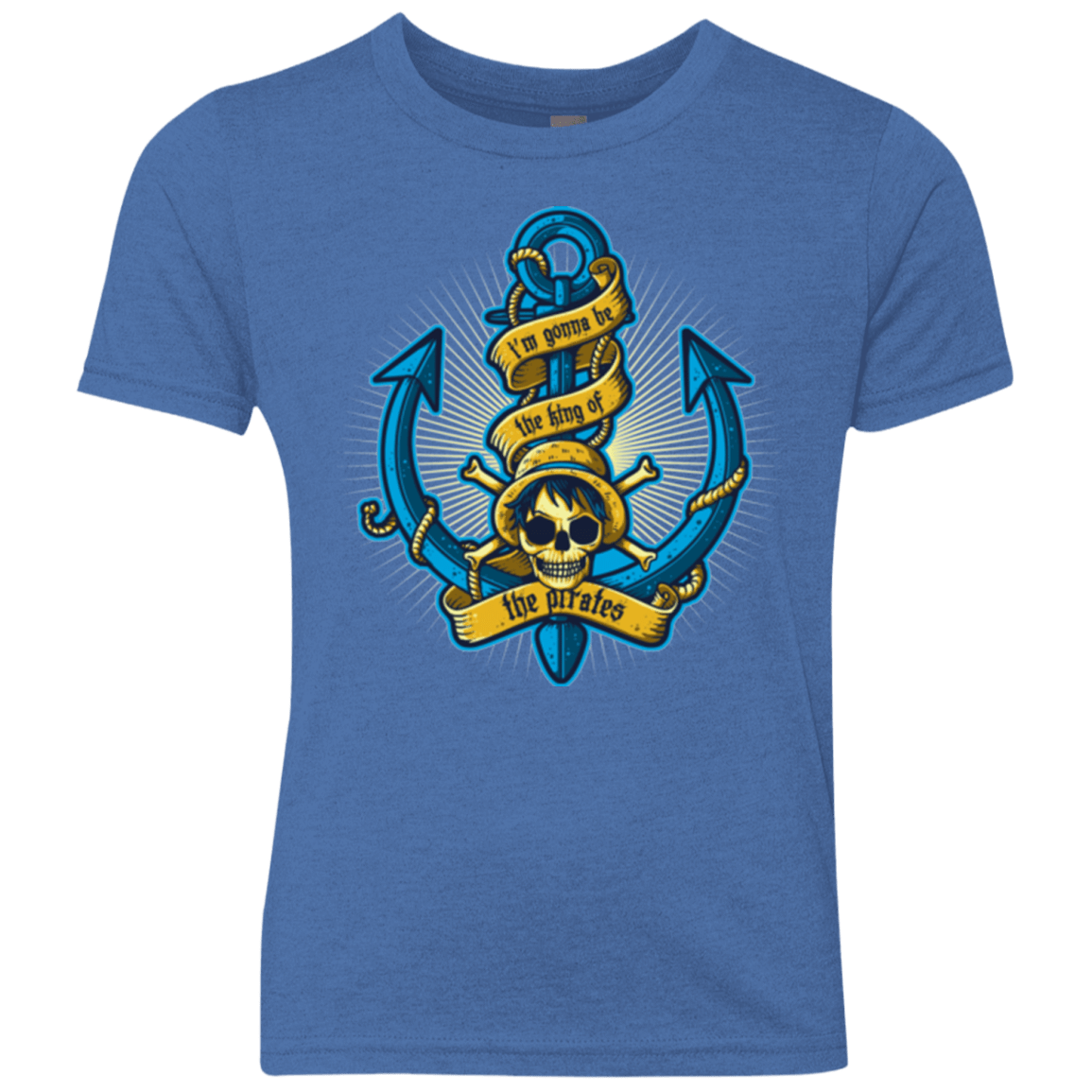 T-Shirts Vintage Royal / YXS KING OF PIRATES Youth Triblend T-Shirt