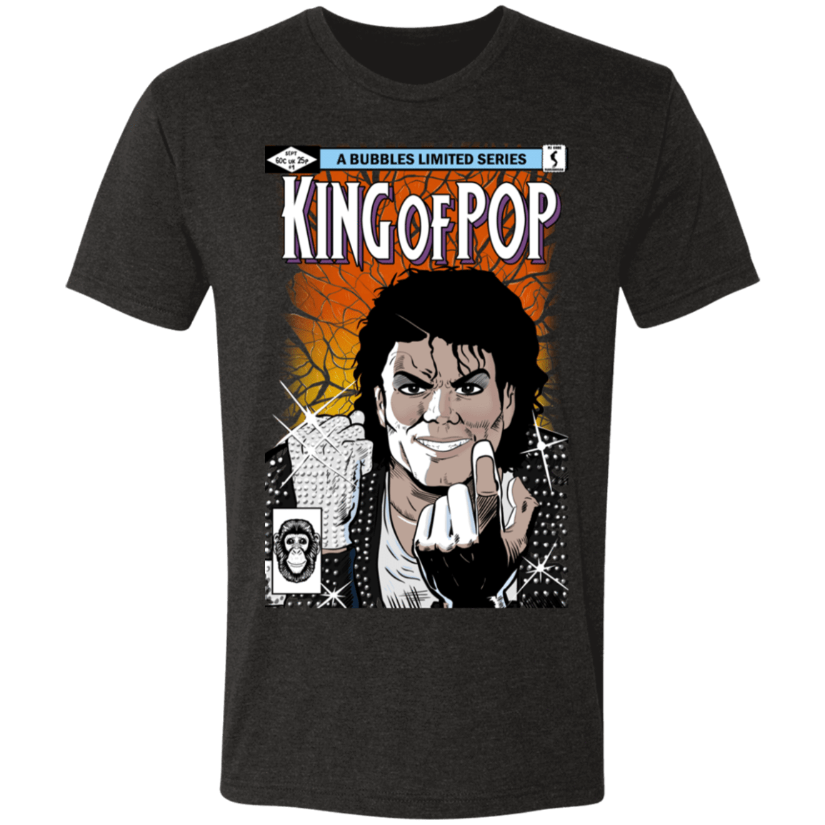T-Shirts Vintage Black / S King of Pop Men's Triblend T-Shirt