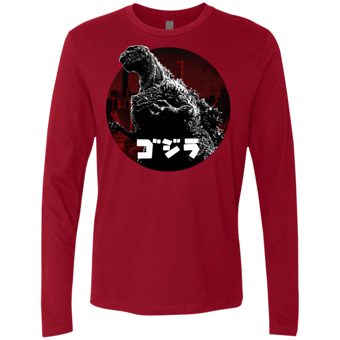 T-Shirts Cardinal / S King Of The City Men's Premium Long Sleeve