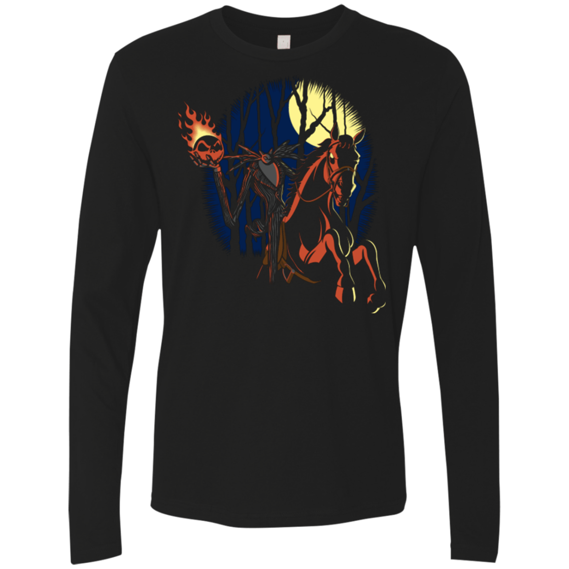 T-Shirts Black / Small King of the Hollow_designs by mephias Men's Premium Long Sleeve