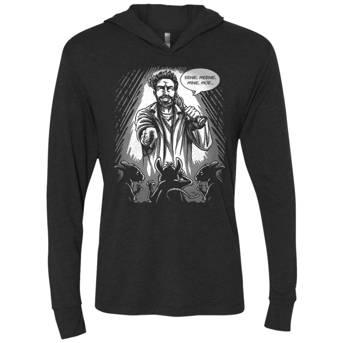 T-Shirts Vintage Black / X-Small King of the Rats Triblend Long Sleeve Hoodie Tee