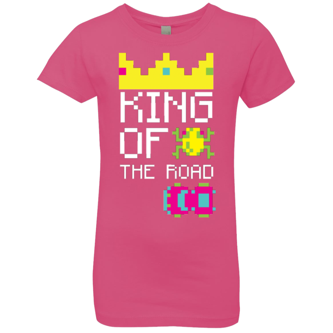 T-Shirts Hot Pink / YXS King Of The Road Girls Premium T-Shirt