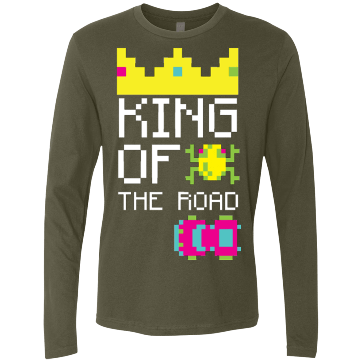 T-Shirts Military Green / Small King Of The Road Men's Premium Long Sleeve