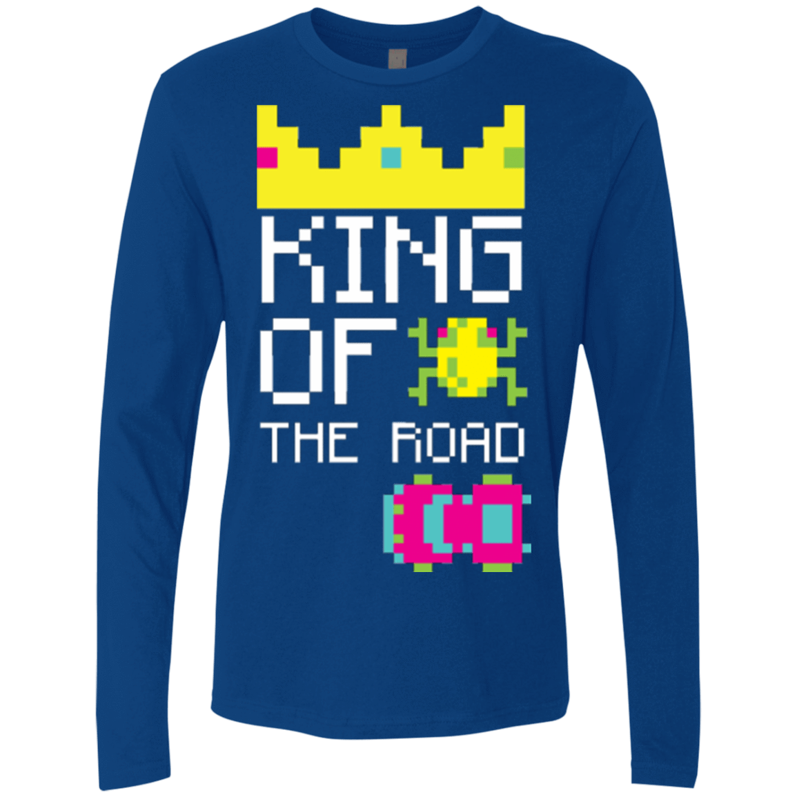 T-Shirts Royal / Small King Of The Road Men's Premium Long Sleeve