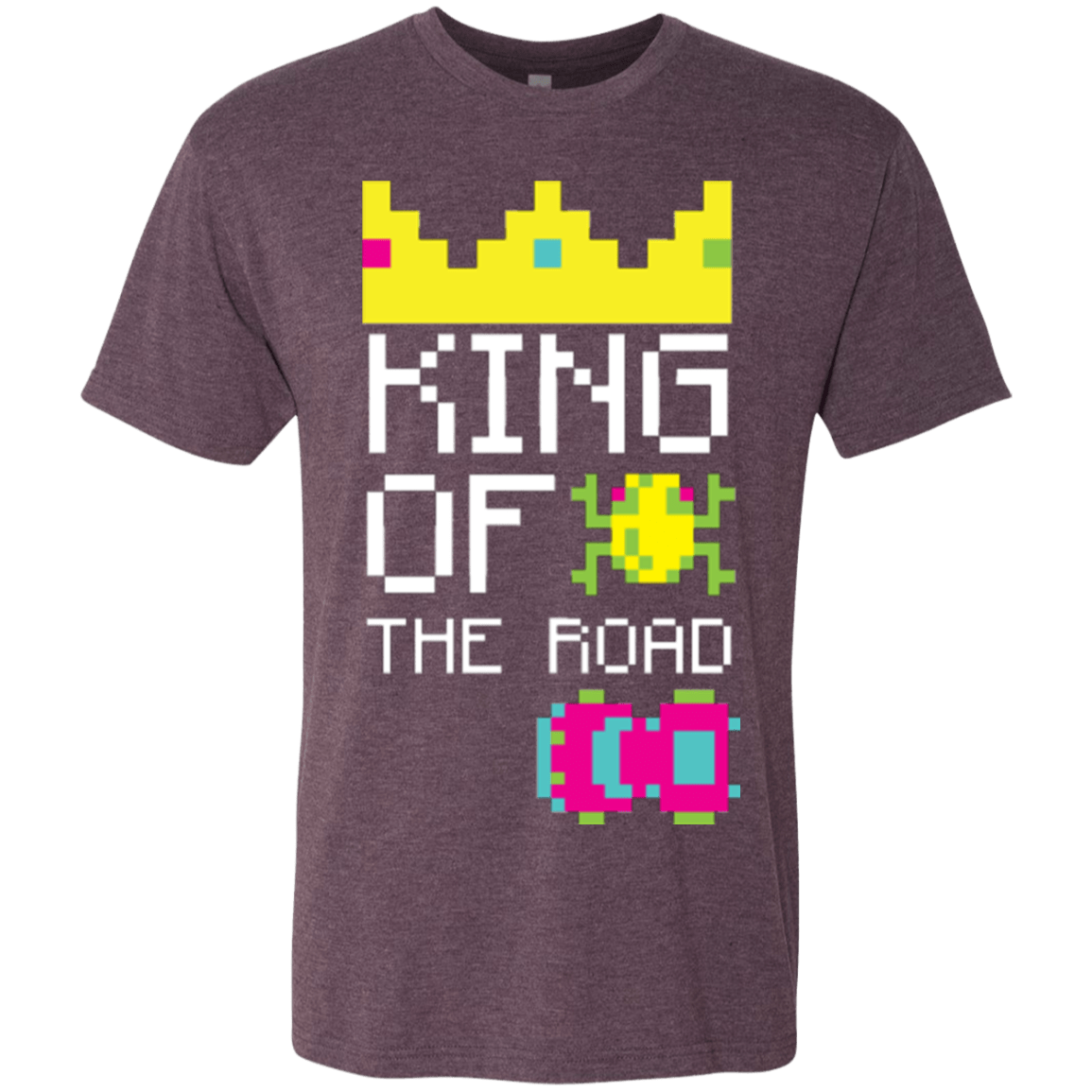 T-Shirts Vintage Purple / Small King Of The Road Men's Triblend T-Shirt