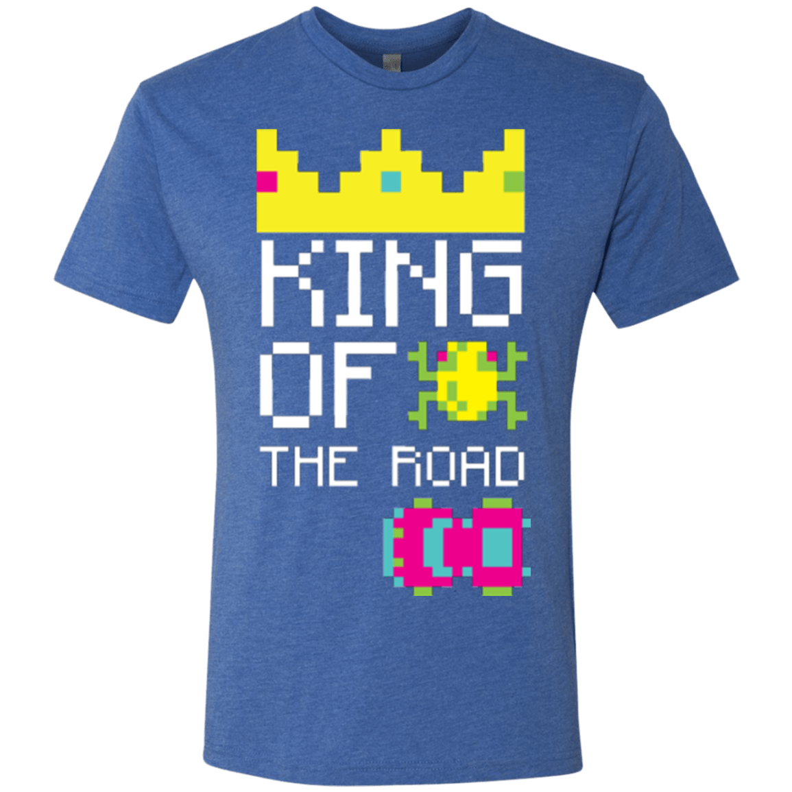 T-Shirts Vintage Royal / Small King Of The Road Men's Triblend T-Shirt