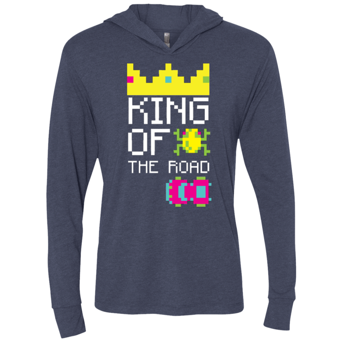 T-Shirts Vintage Navy / X-Small King Of The Road Triblend Long Sleeve Hoodie Tee
