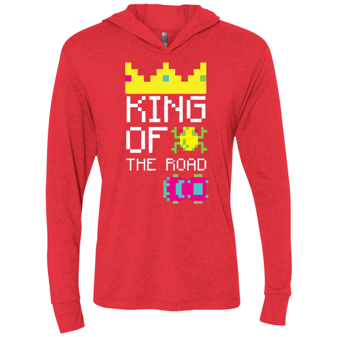 T-Shirts Vintage Red / X-Small King Of The Road Triblend Long Sleeve Hoodie Tee