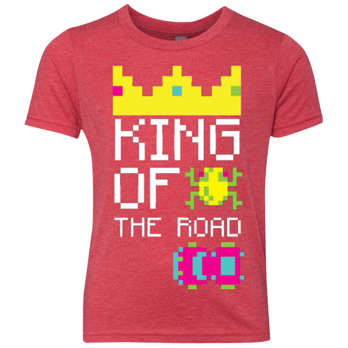 T-Shirts Vintage Red / YXS King Of The Road Youth Triblend T-Shirt