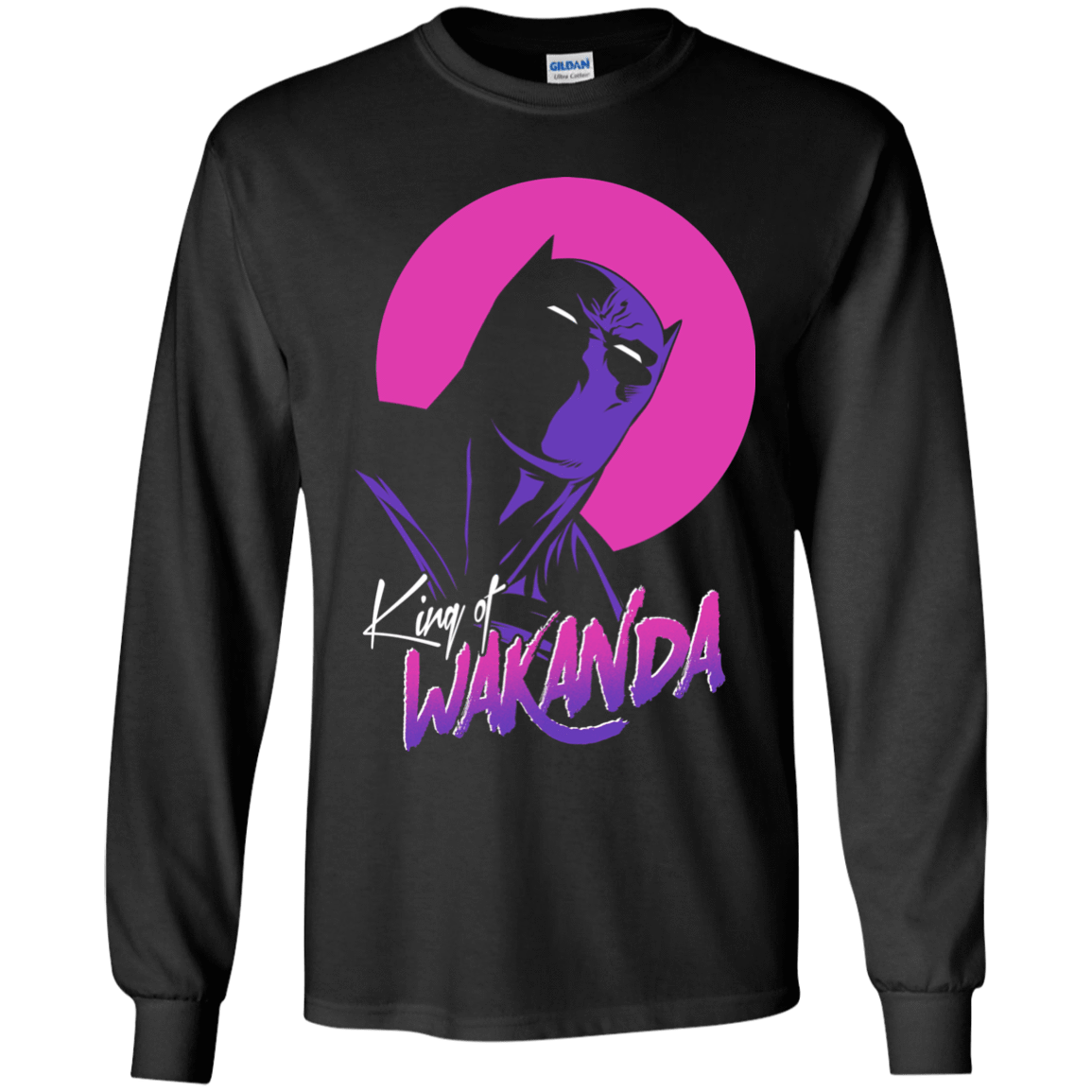 T-Shirts Black / YS King of Wakanda Youth Long Sleeve T-Shirt