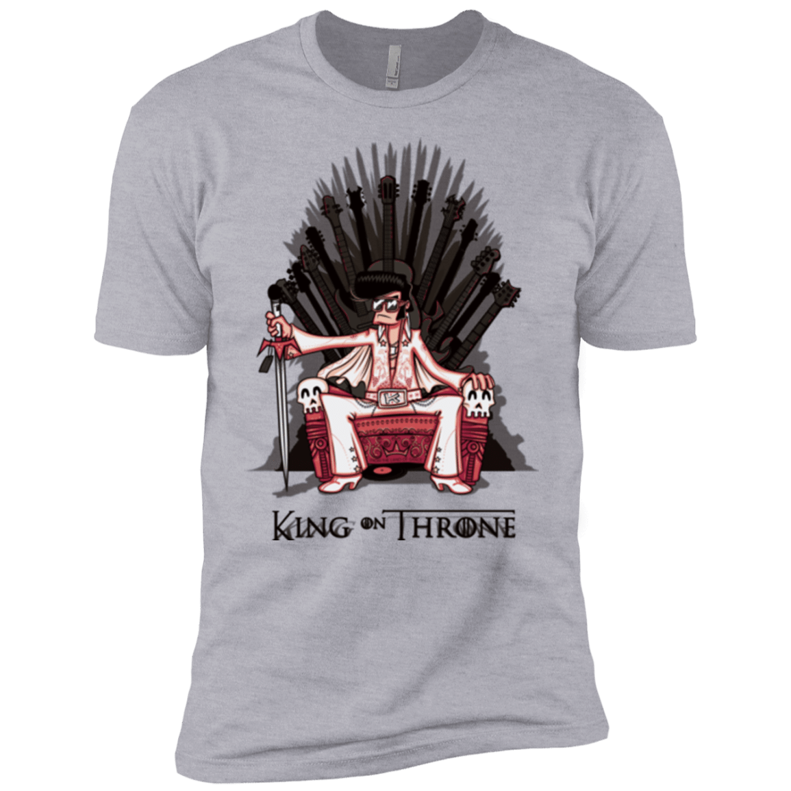 T-Shirts Heather Grey / YXS King on Throne Boys Premium T-Shirt