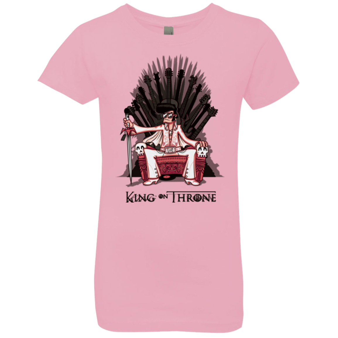 T-Shirts Light Pink / YXS King on Throne Girls Premium T-Shirt