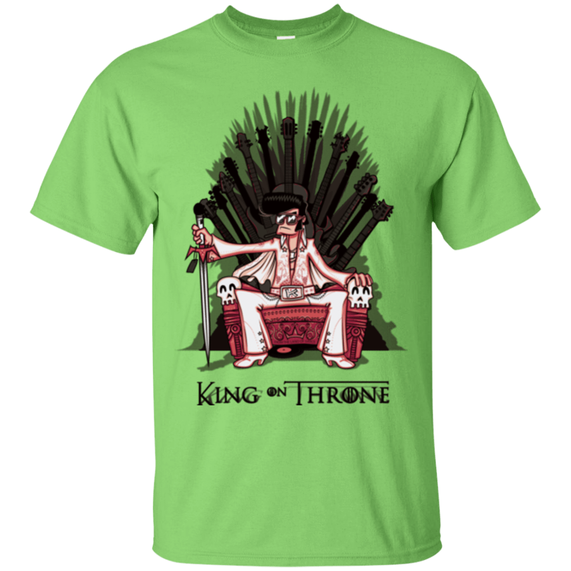 T-Shirts Lime / Small King on Throne T-Shirt