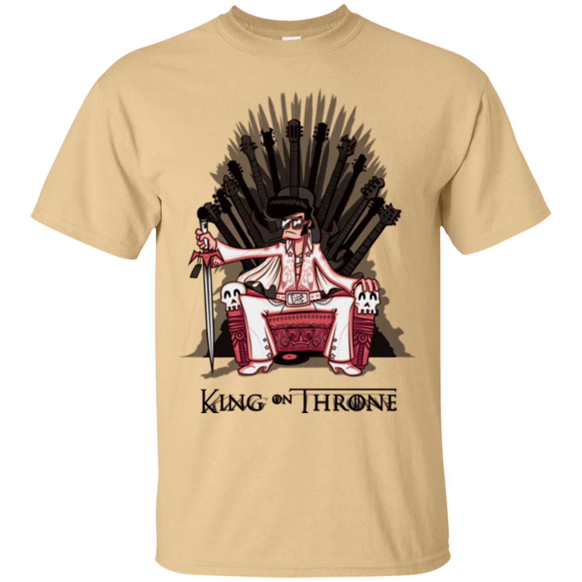 T-Shirts Vegas Gold / Small King on Throne T-Shirt