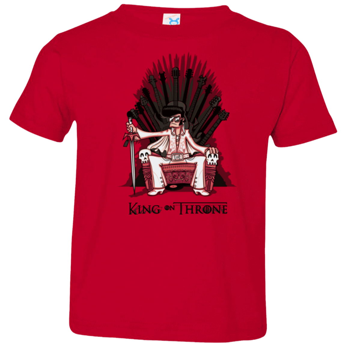T-Shirts Red / 2T King on Throne Toddler Premium T-Shirt